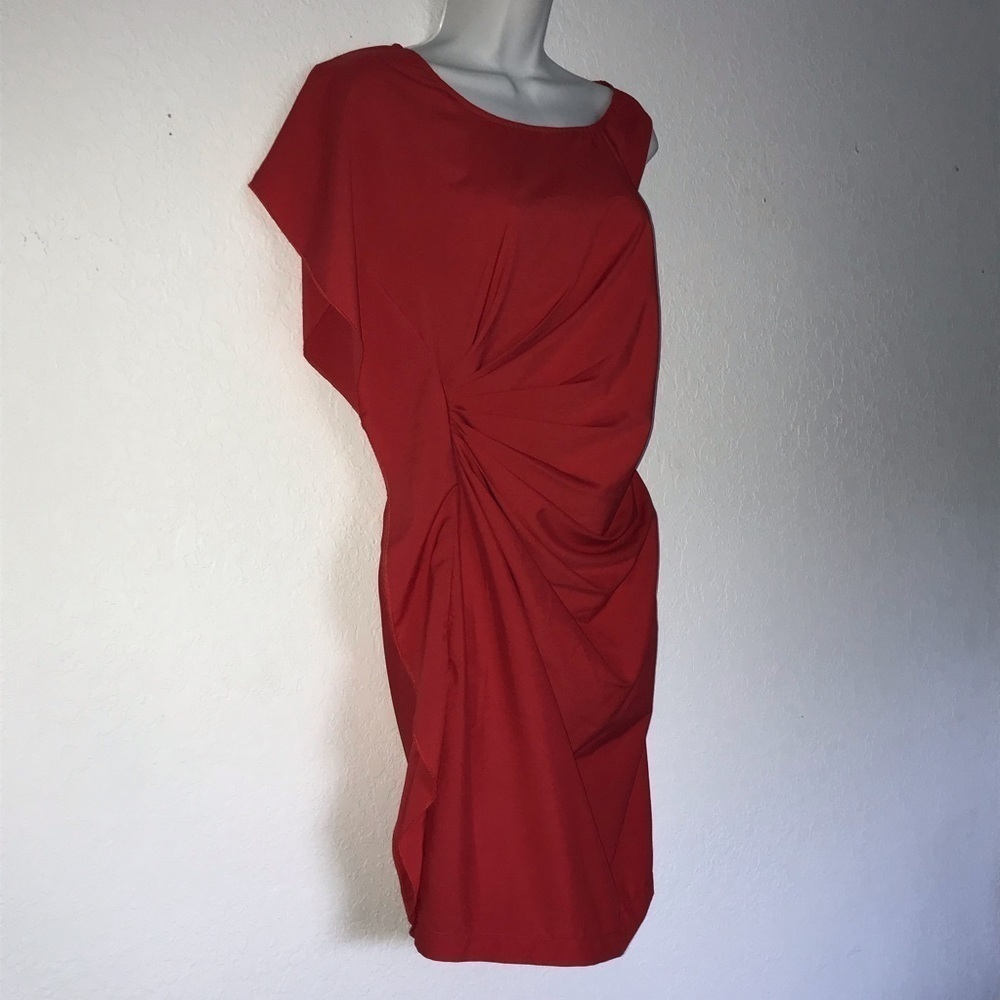 Ya Los Angeles Surplice Poly Dress - Picture 3 of 6